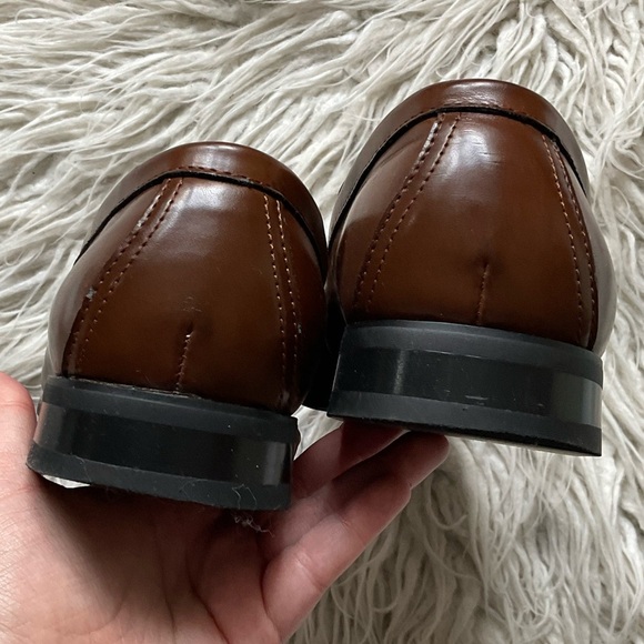 Kenneth Cole Mens Unlisted Full Grown Brown Leather Slip-On Loafers EUC Size 7.5 main image 8